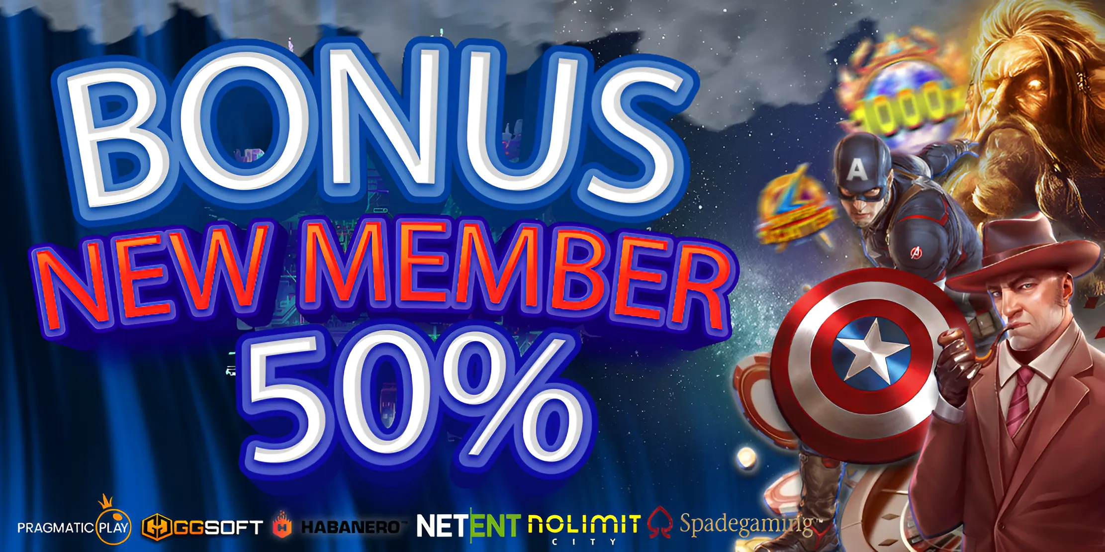 Bonus New Member 50%